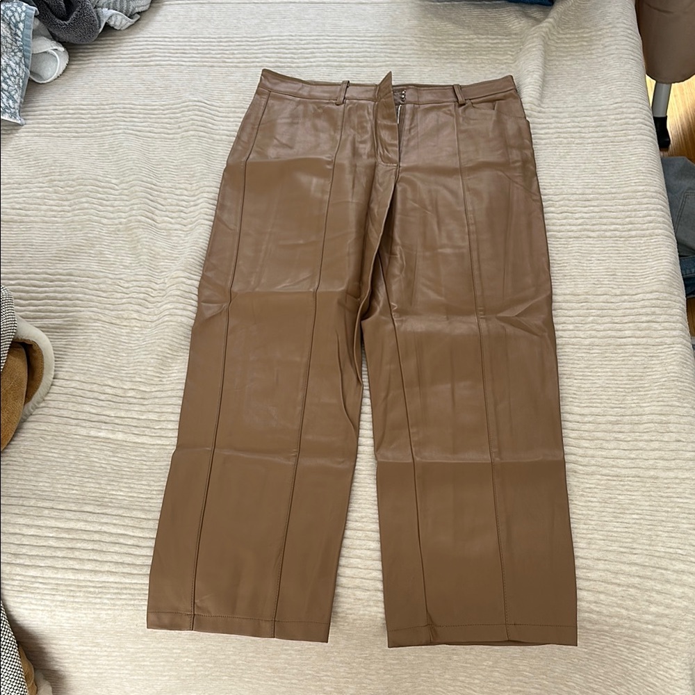 Women’s Brown Leather Pants